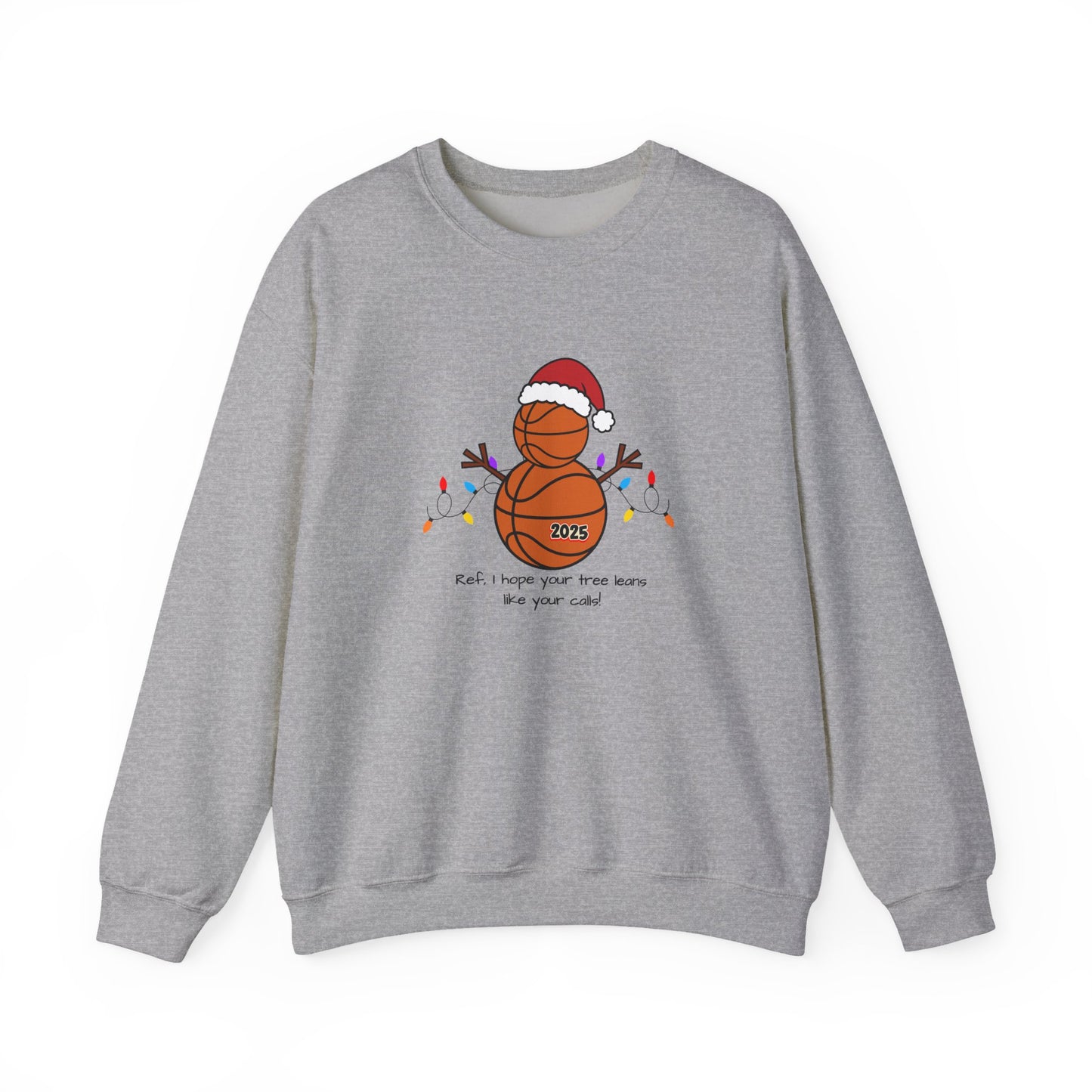 Basketball Christmas Crewneck Sweatshirt – 2025 Santa Basketball Holiday Sweatshirt