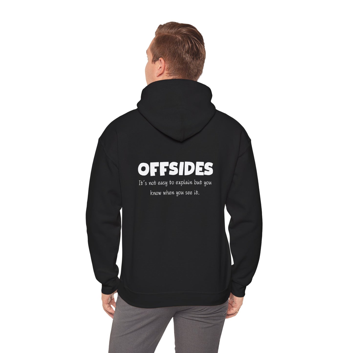 Offsides Hoodie - Cozy Unisex Pullover Sweatshirt, Perfect Gift for Soccer Lovers, Casual Wear, Unique Statement Hoodie