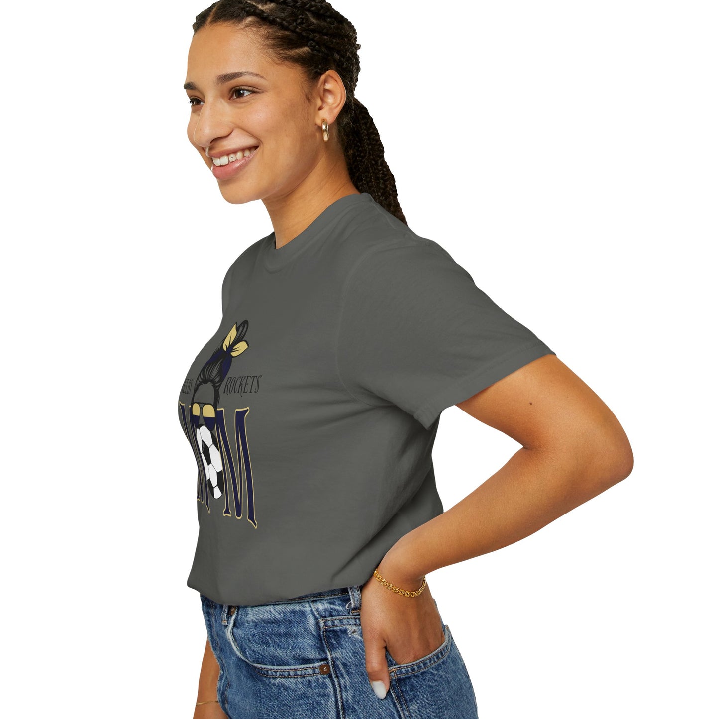Shelby Rockets Cool Soccer Mom T-Shirt, Gift for Sports Moms, Garment-Dyed Tee