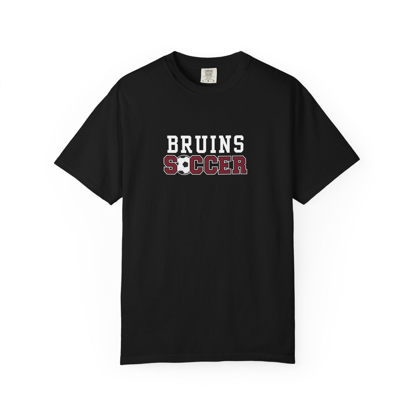 Bruins Soccer Garment-Dyed T-Shirt, Unisex Sports Tee, Comfortable Casual Wear, Perfect Gift for Soccer Fans, Team Spirit Apparel