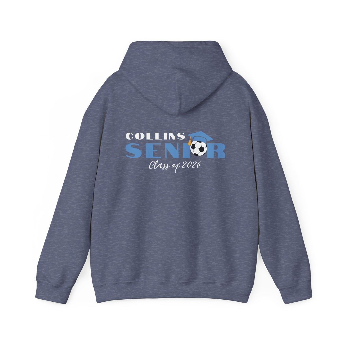 Soccer Seniors Hoodie, Class of 2026 Sweatshirt, Personalized Senior Celebration Gift, Unisex Hooded Pullover, College Bound Apparel