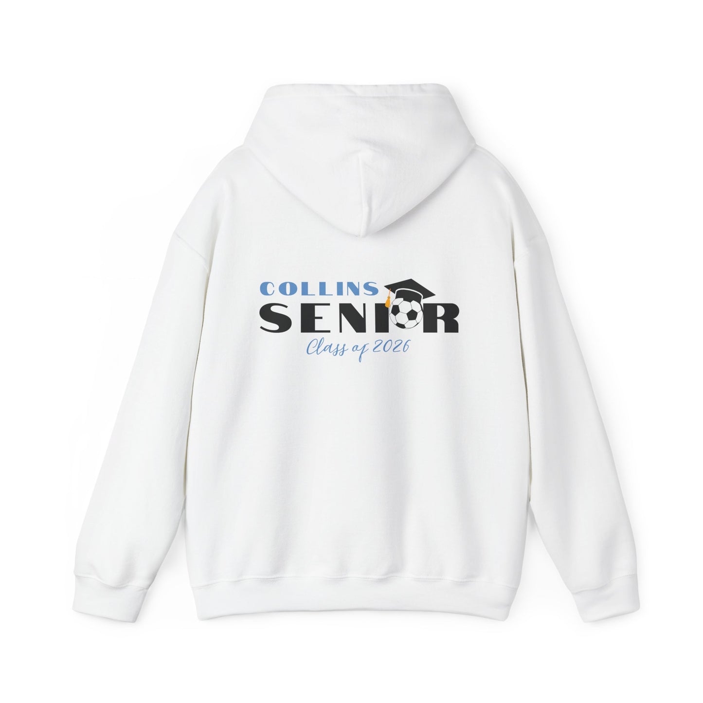 Soccer Seniors Hoodie, Class of 2026 Sweatshirt, Personalized Senior Celebration Gift, Unisex Hooded Pullover, College Bound Apparel