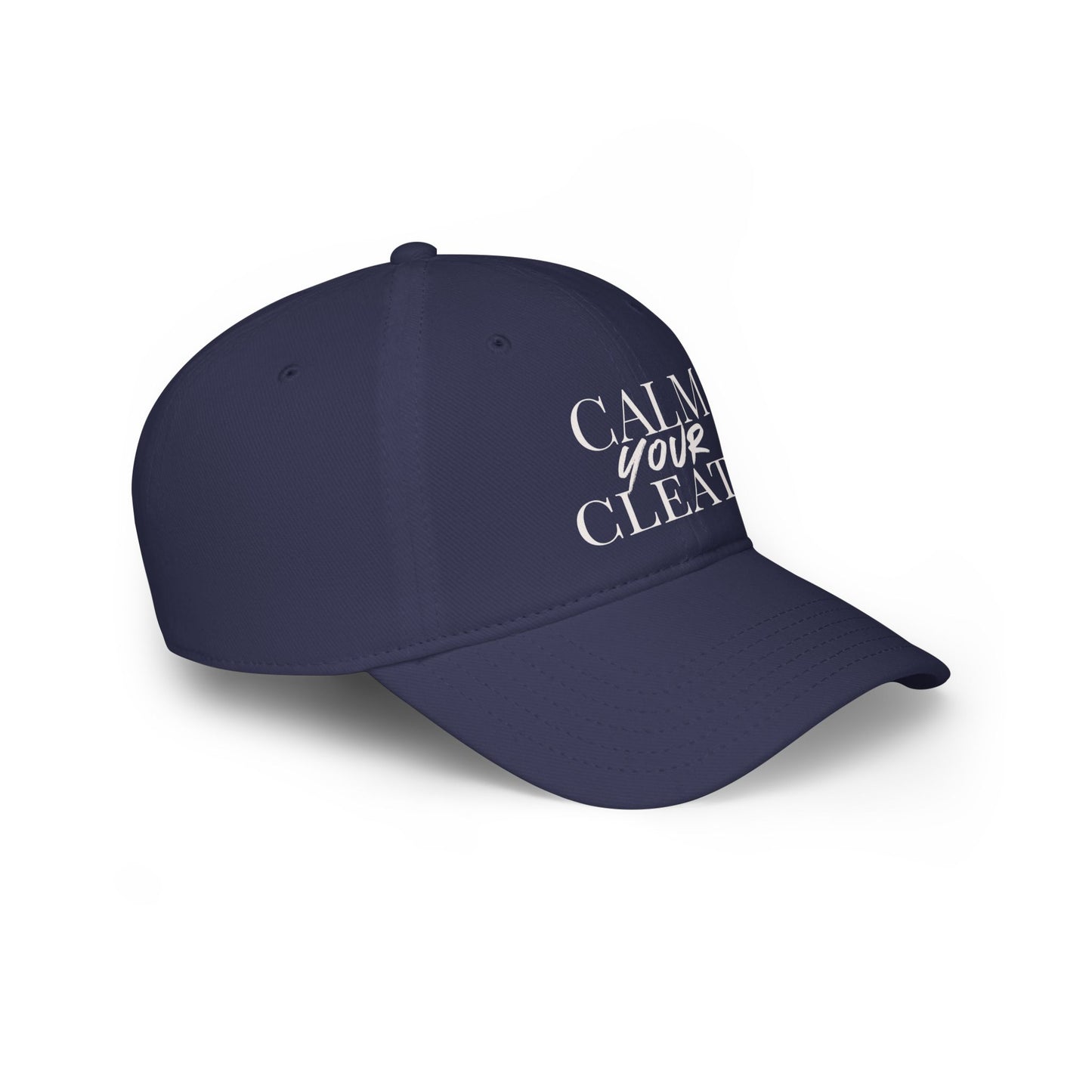 Calm Your Cleats, Casual Sports Hat, Soccer Gift, Relaxed Fit Cap, Vintage Style Cap, Gift for Him/Her
