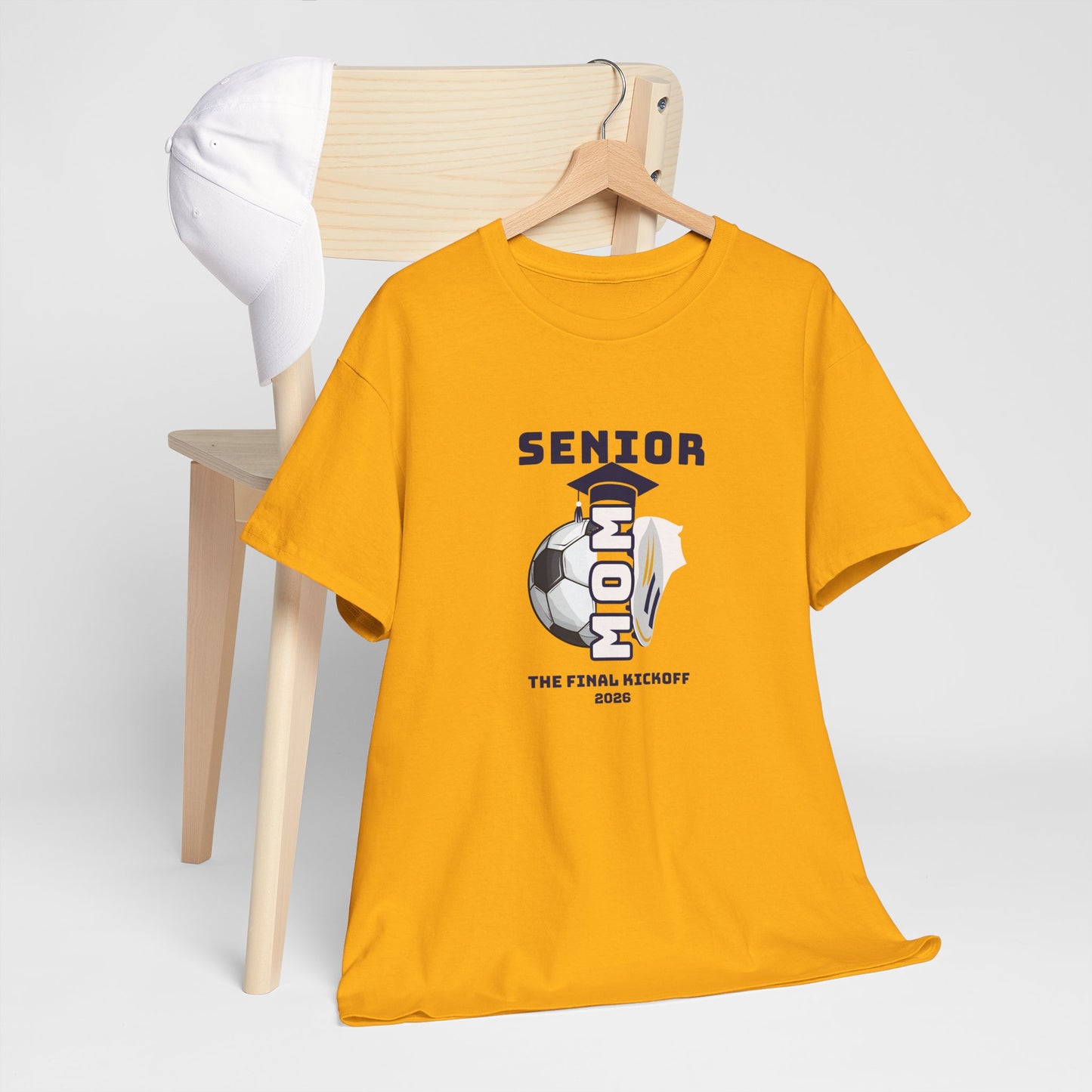 Final Kick Off Senior Soccer Mom Tee, Unisex Heavy Cotton Tee, Class of 2026