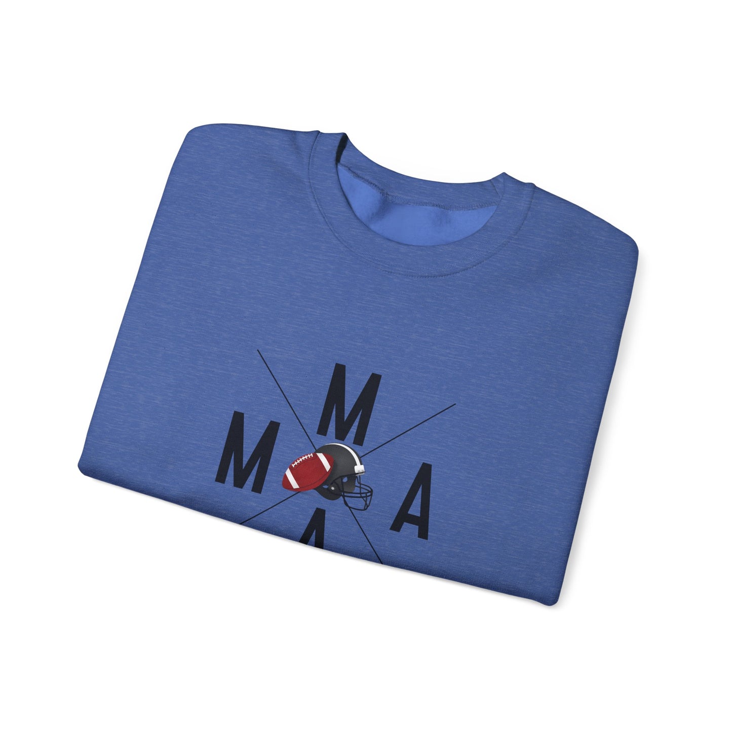 Stylish MAMA Crewneck Sweatshirt, Unisex Sweatshirt, Casual Wear, Football Season, Gift for Moms, Sports Sweatshirt, Fitness Clothing