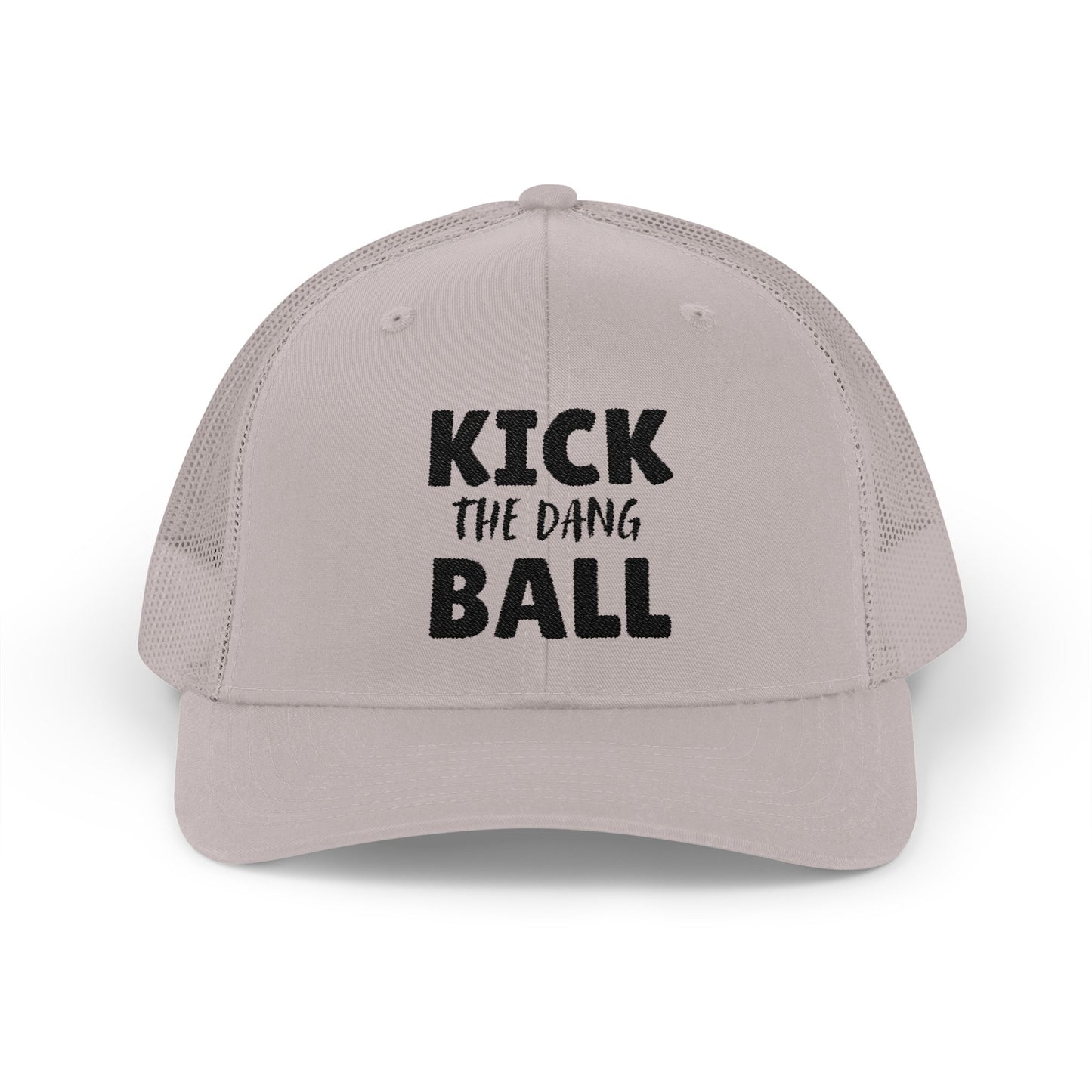 Kick the Dang Ball Snapback Trucker Cap, Sports Cap, Casual Cap, Gift for Athletes, Fun Hat for Outdoor Events