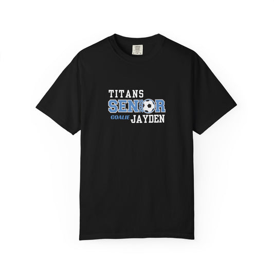 Senior Goalie Dad T-Shirt, Soccer Tee for Game Day, Team Spirit Apparel