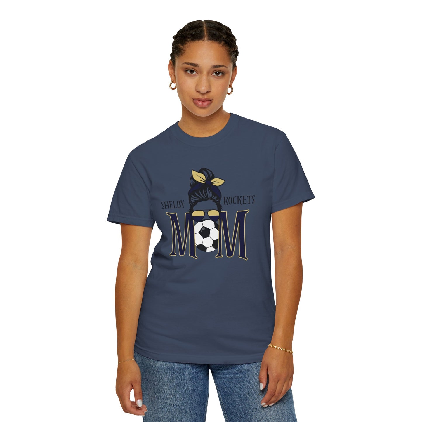 Shelby Rockets Cool Soccer Mom T-Shirt, Gift for Sports Moms, Garment-Dyed Tee