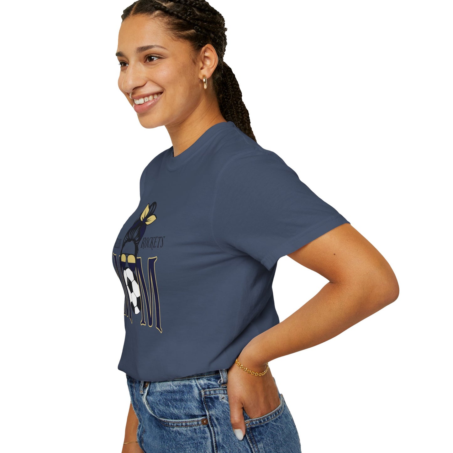 Shelby Rockets Cool Soccer Mom T-Shirt, Gift for Sports Moms, Garment-Dyed Tee