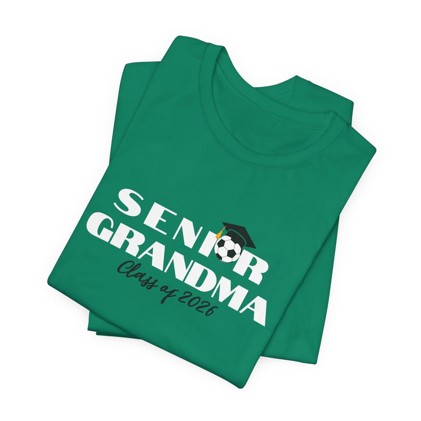 Soccer Senior Grandma Jersey T-Shirt, Class of 2026 Shirt, Gift for Graduation, Family Celebration