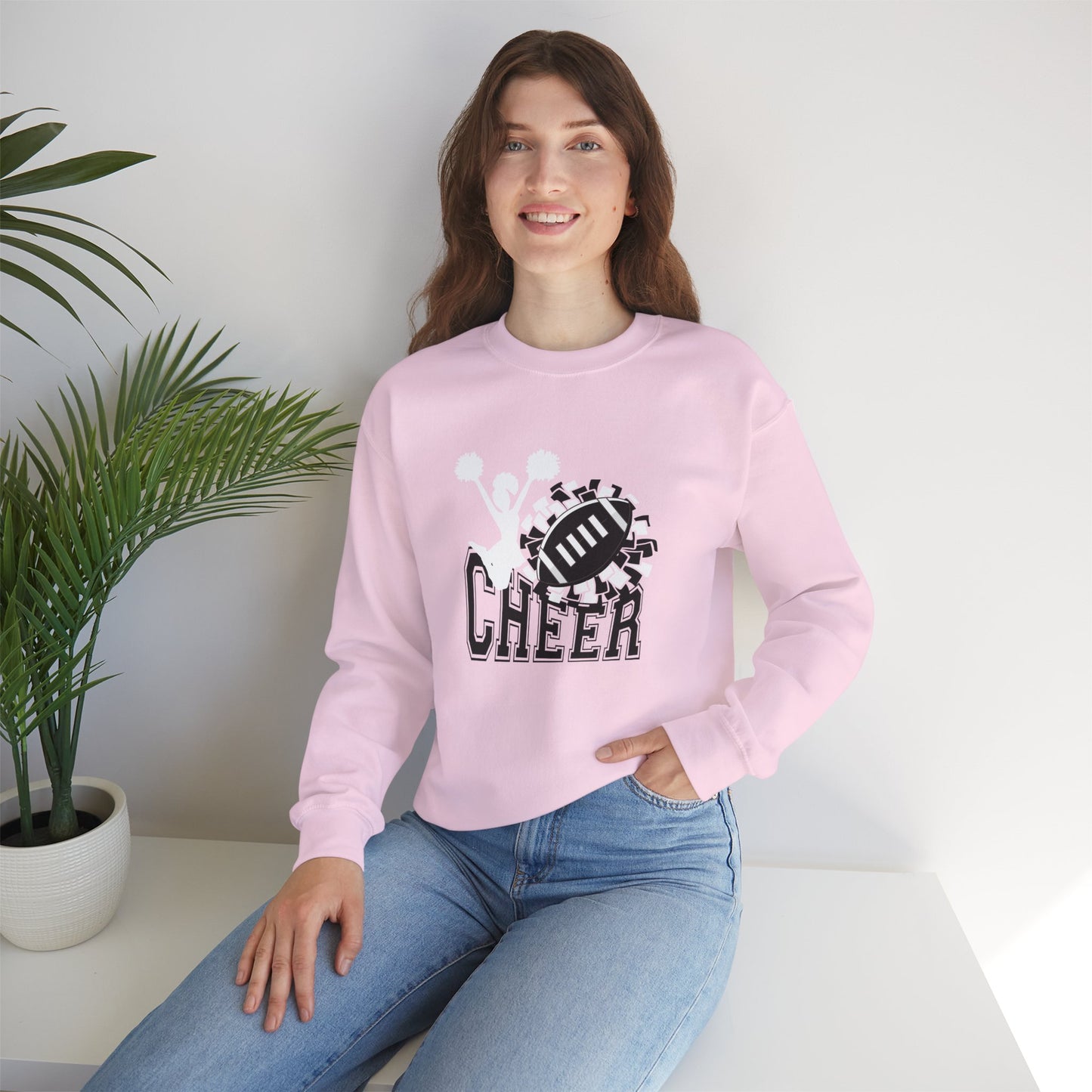 Cheer Crewneck Sweatshirt, Sports Apparel, Game Day Fashion- Can be Personalized