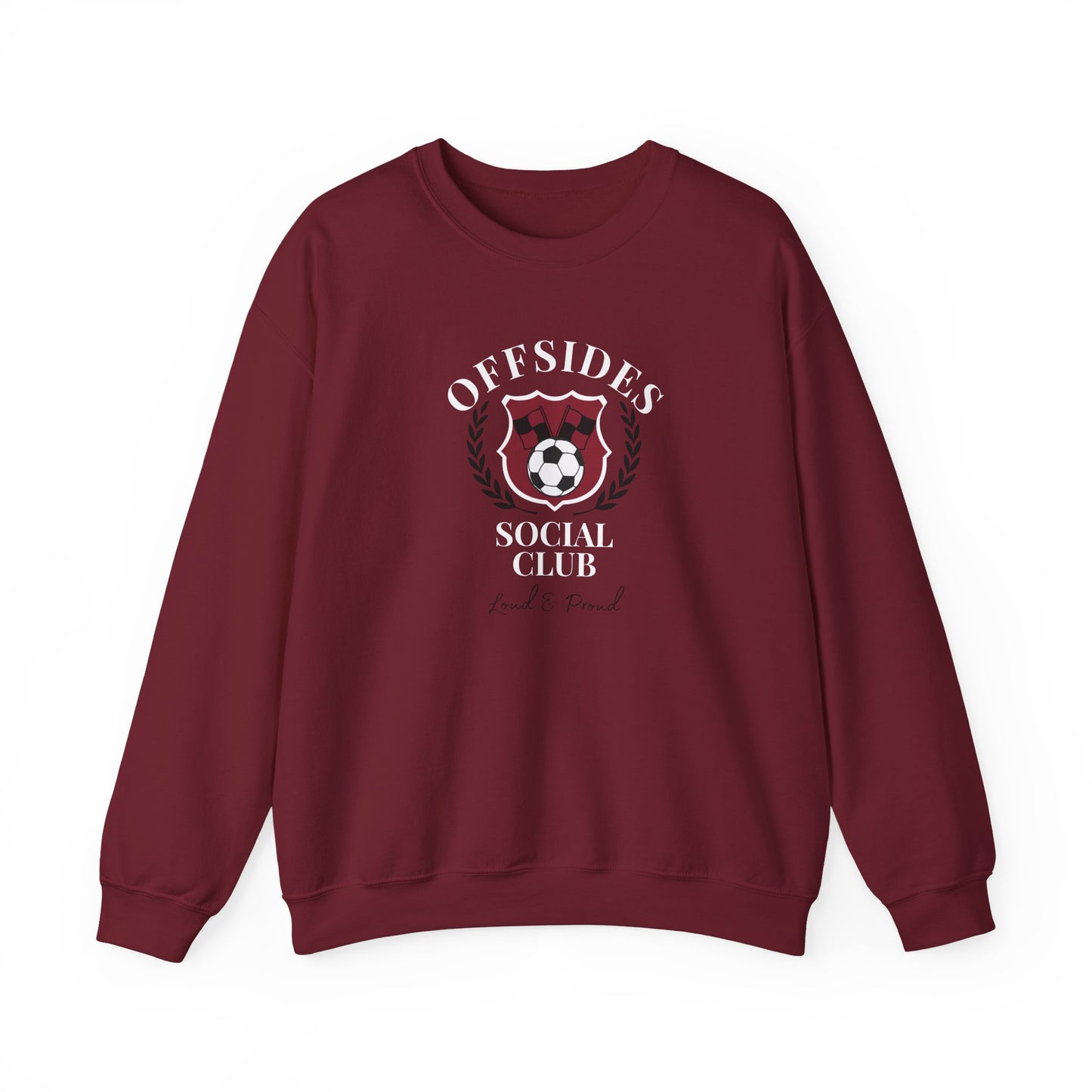 Soccer Club Crewneck Sweatshirt, Offside Sweatshirt, Sports Apparel, Gift for Soccer Fans, Casual Wear
