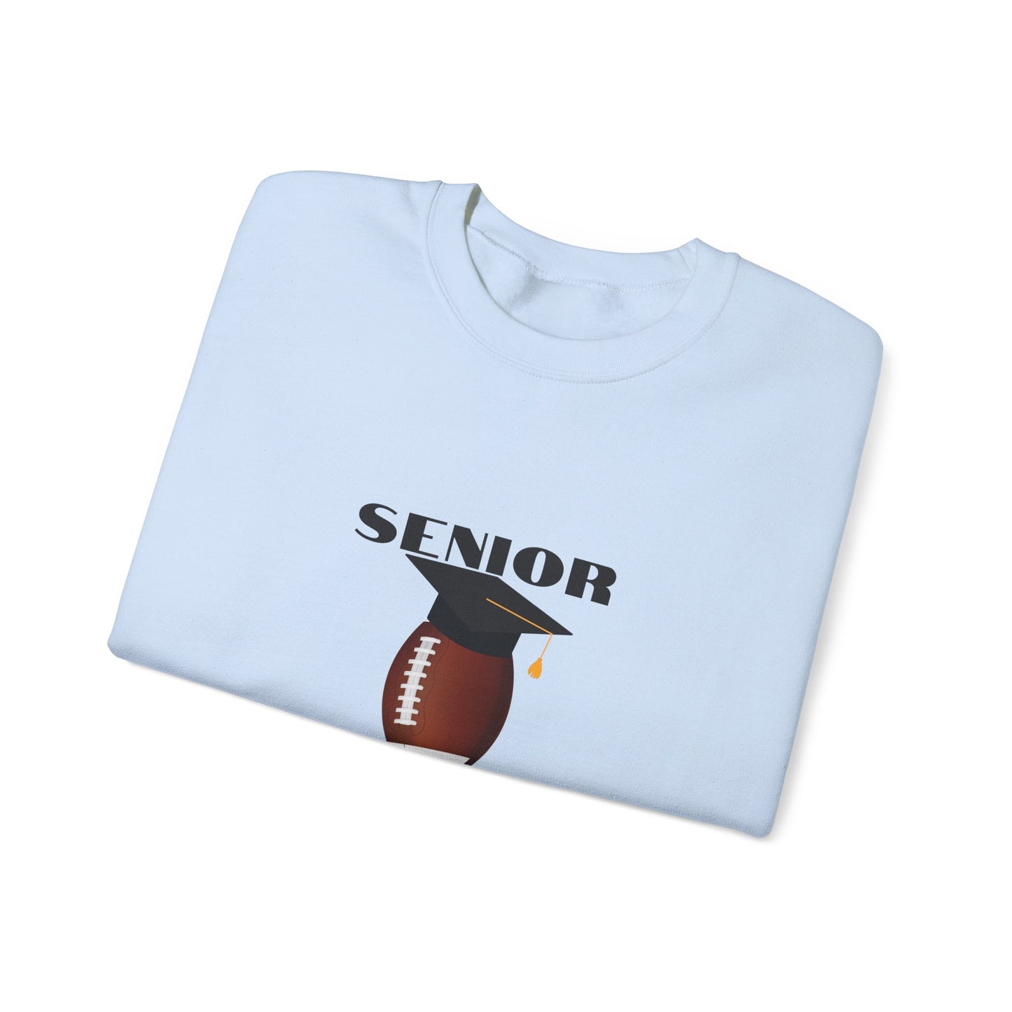 Senior Football Mom Crewneck Sweatshirt - Celebrate Graduation, Perfect Gift for Sports Moms, Comfortable Casual Wear, Unisex Sweater
