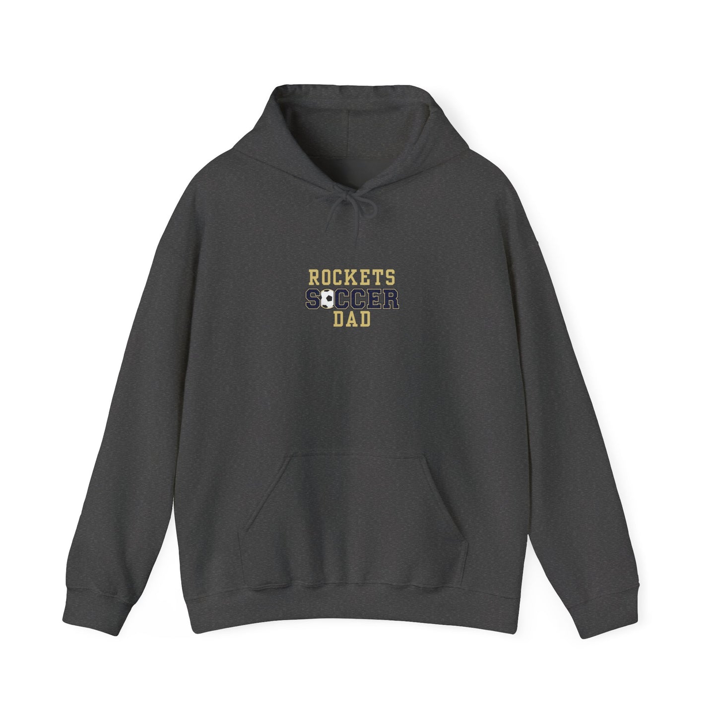 Rockets Soccer Dad Hoodie, Gift for Dad, Sports Sweatshirt, Father's Day Apparel, Unisex Heavy Blend Hoodie