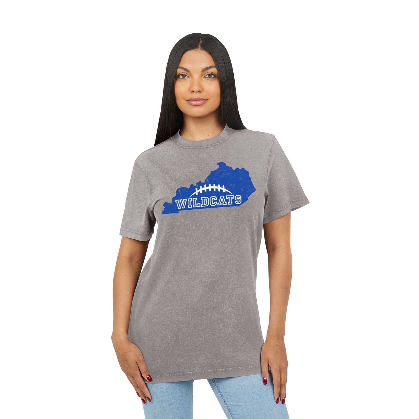 Kentucky Wildcats Acid Washed Tee, Vintage Style Shirt, College Football Fan Apparel