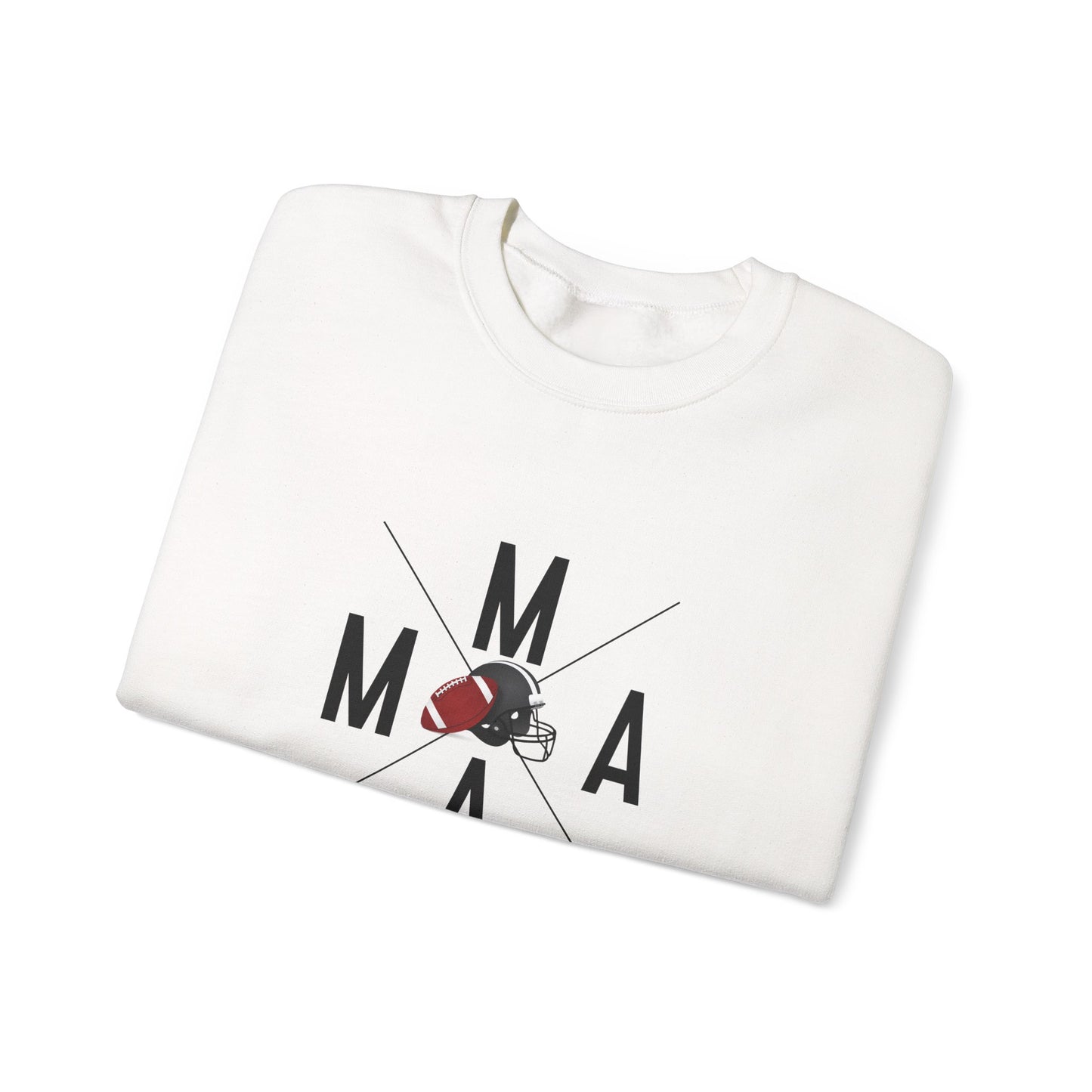 Stylish MAMA Crewneck Sweatshirt, Unisex Sweatshirt, Casual Wear, Football Season, Gift for Moms, Sports Sweatshirt, Fitness Clothing