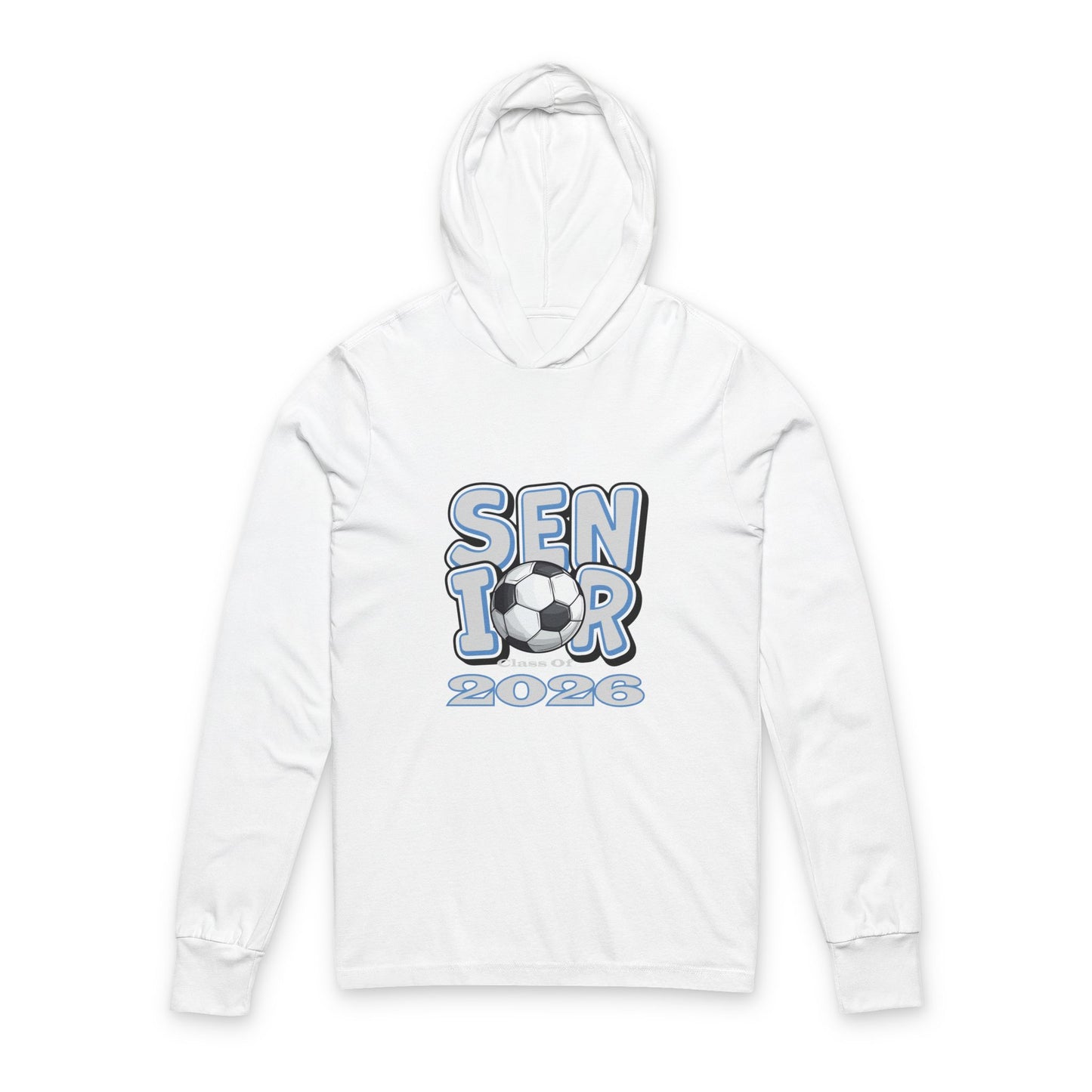 Senior 2026 Hooded Long Sleeve Tee, Graduation Gift, Class of 2026, Hoodie, High School Spirit Wear