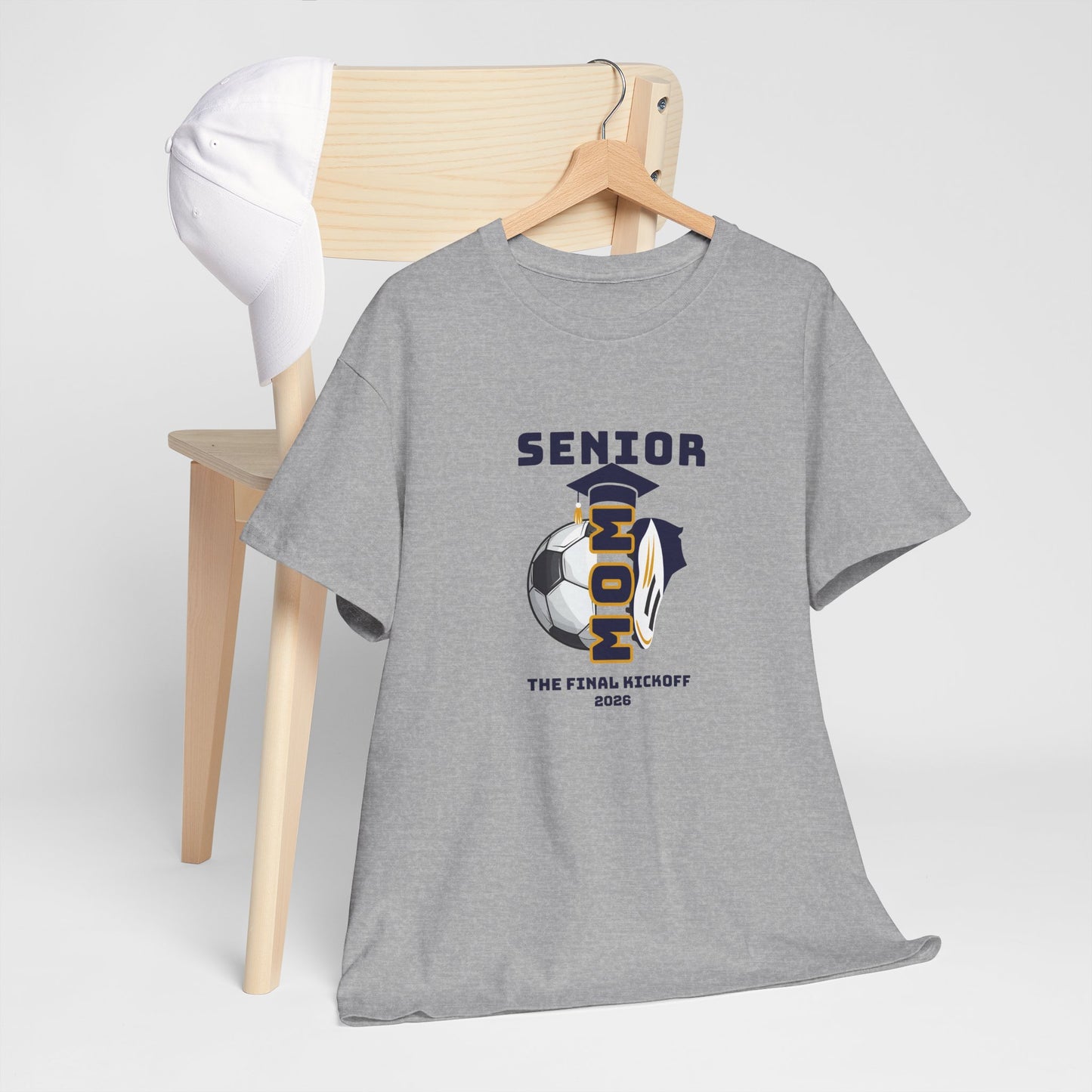 Final Kick Off Senior Soccer Mom Tee, Unisex Heavy Cotton Tee, Class of 2026
