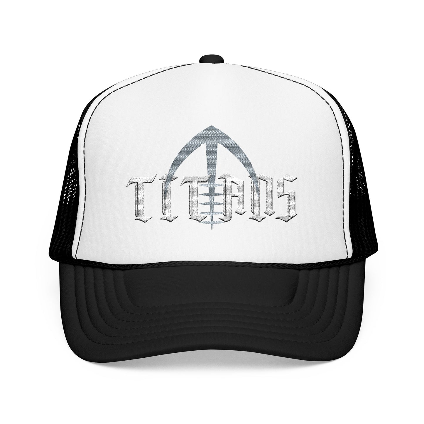 TITANS Embroidered Foam Trucker Hat, Stylish Snapback, Collins Football