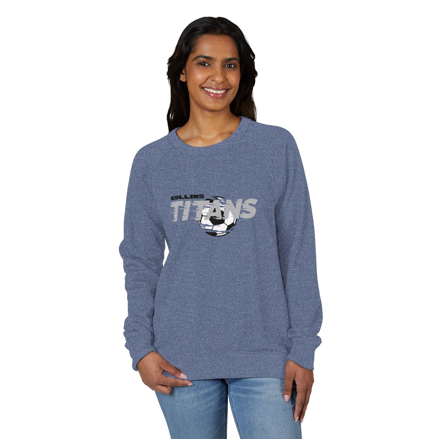 Titans Soccer French Terry Crewneck Sweatshirt, Soccer Spirit Wear, Comfortable Athletic Apparel