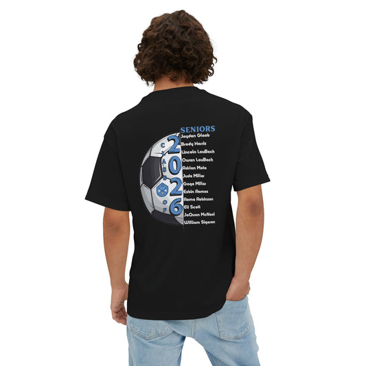 Collins Soccer Seniors Oversized Boxy Tee (Titans Crest), Soccer Senior Tribute, Class of 2026