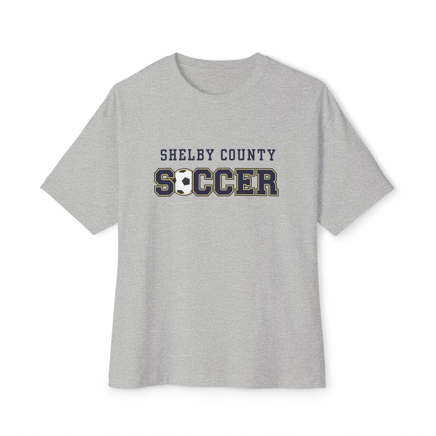 Shelby County Soccer Oversized Boxy Tee - Unisex Sport Tee, Team Spirit Apparel