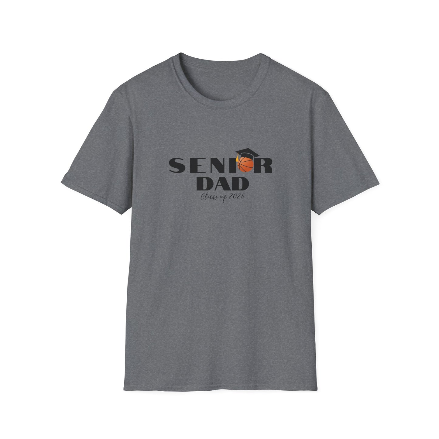 Senior Basketball Dad, Graduation T-Shirt, Unisex Tee for Fathers, Dad Shirt for Celebrations