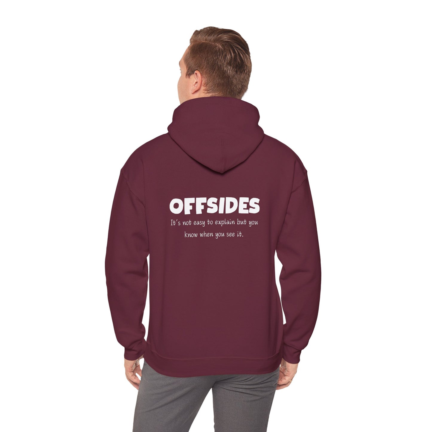 Offsides Hoodie - Cozy Unisex Pullover Sweatshirt, Perfect Gift for Soccer Lovers, Casual Wear, Unique Statement Hoodie
