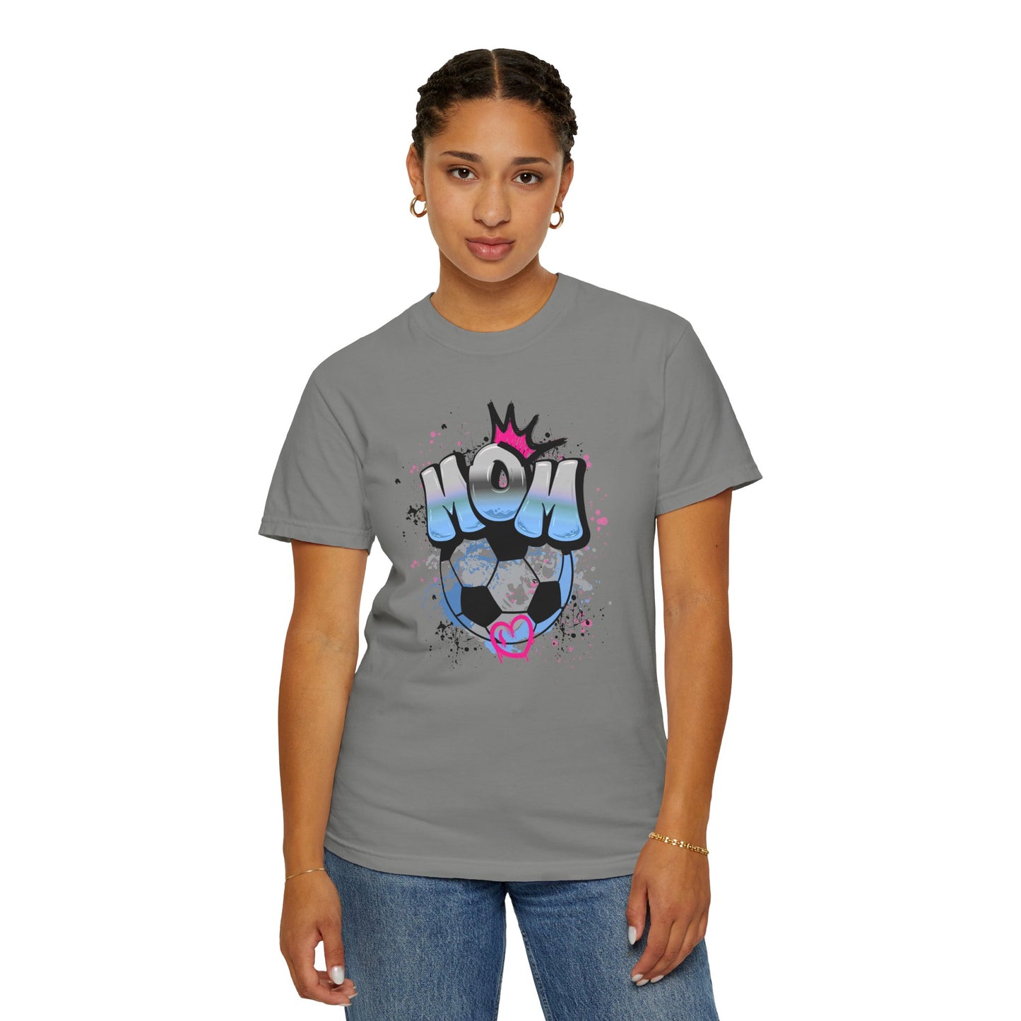 Soccer Mom T-Shirt, Cool Soccer Mom Gear, Casual Wear, Unisex Garment-Dyed Shirt