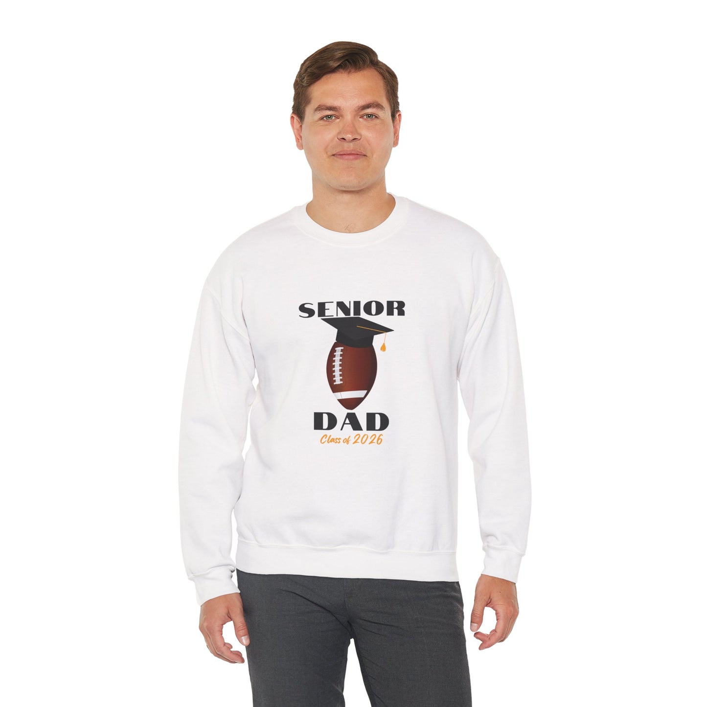 Senior Dad Crewneck Sweatshirt, Football Dad, Football Fan Apparel, Cozy Sweatshirt for Dads