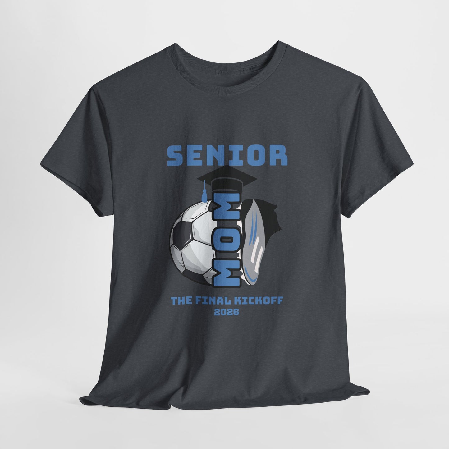 Senior Soccer Heavy Cotton Tee, Graduation Shirt, Class of 2026 Apparel