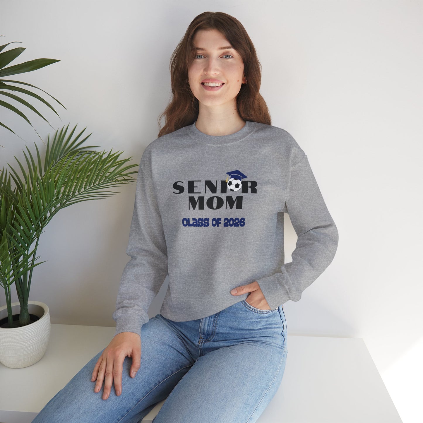 Shelby County- Crewneck Sweatshirt for Senior Soccer Moms, Graduation Day Apparel