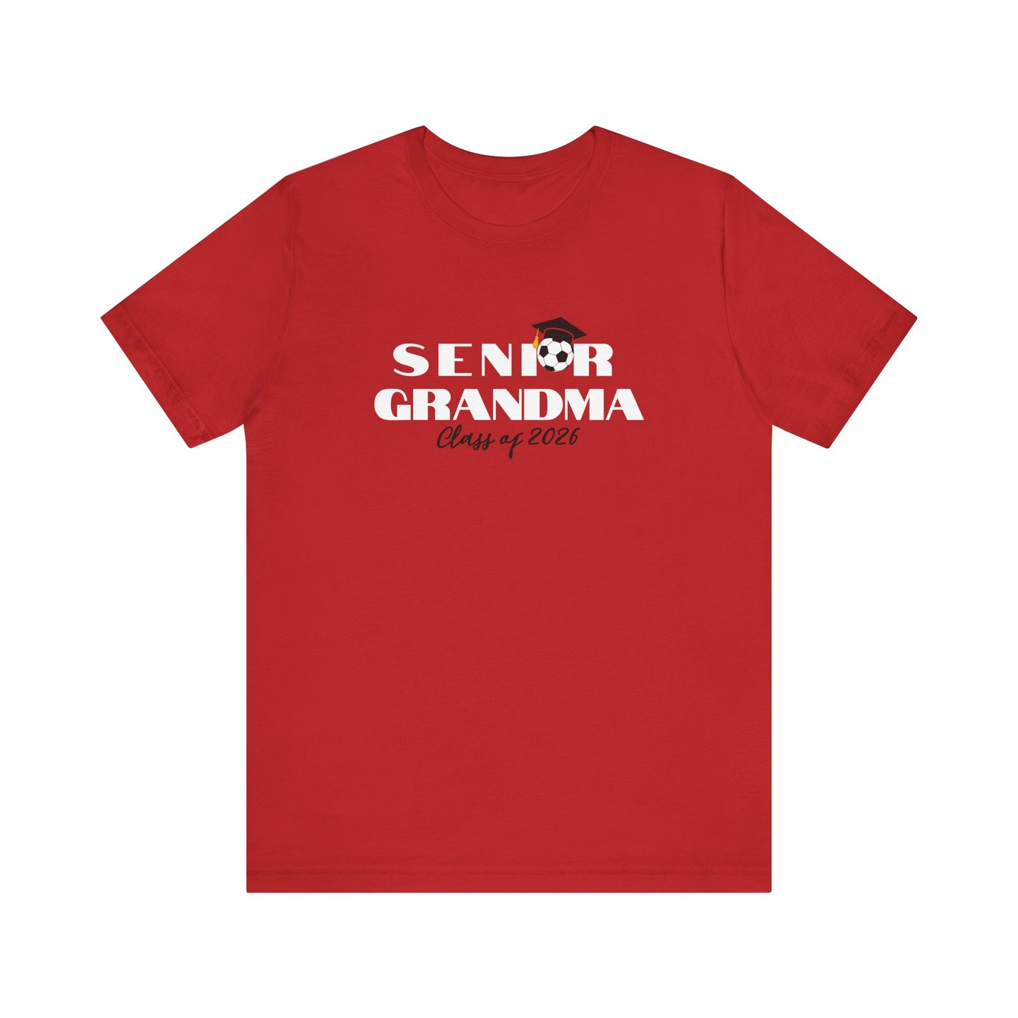 Soccer Senior Grandma Jersey T-Shirt, Class of 2026 Shirt, Gift for Graduation, Family Celebration