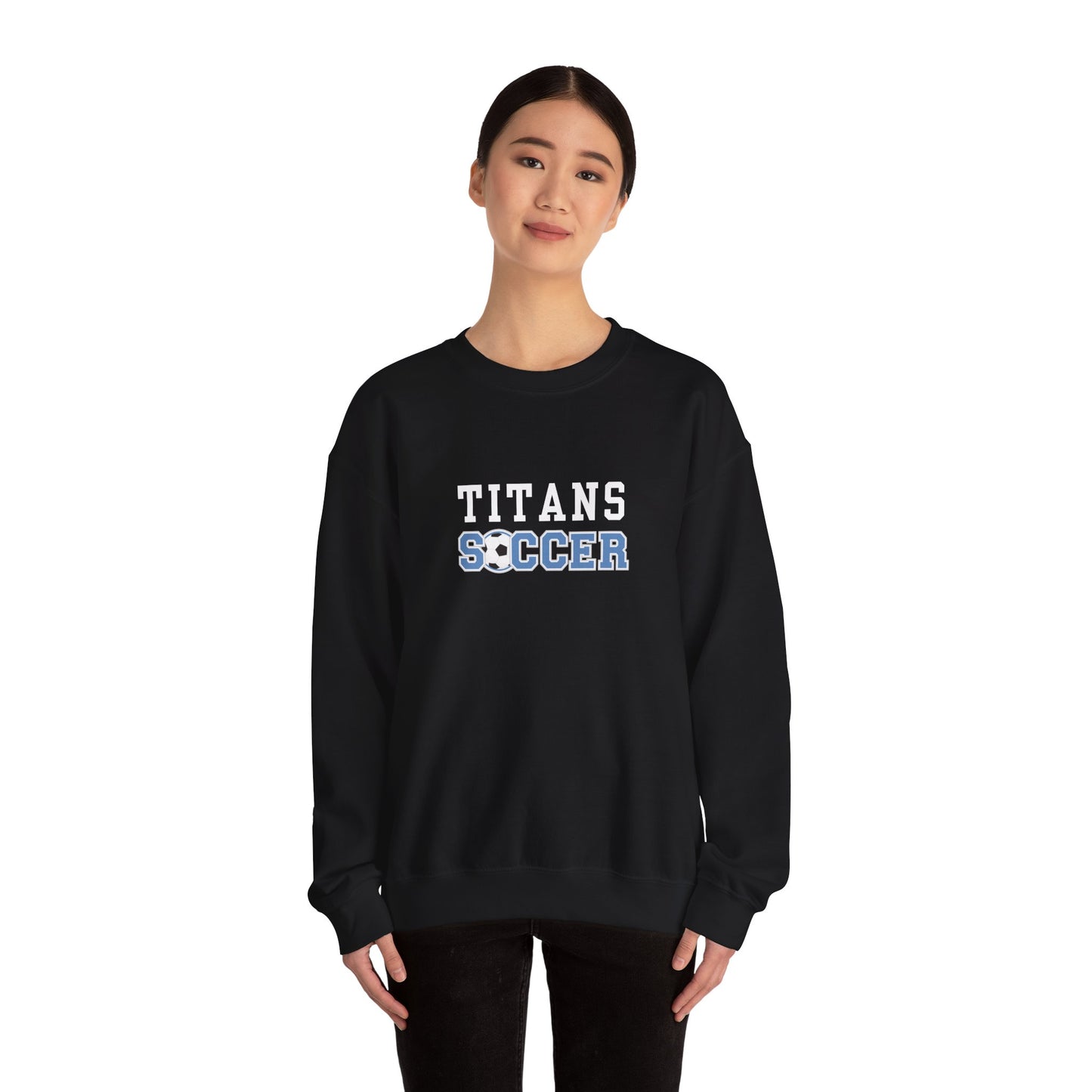 Titans Soccer Crewneck Sweatshirt, Ideal for Parents & Fans, Collins High School Soccer