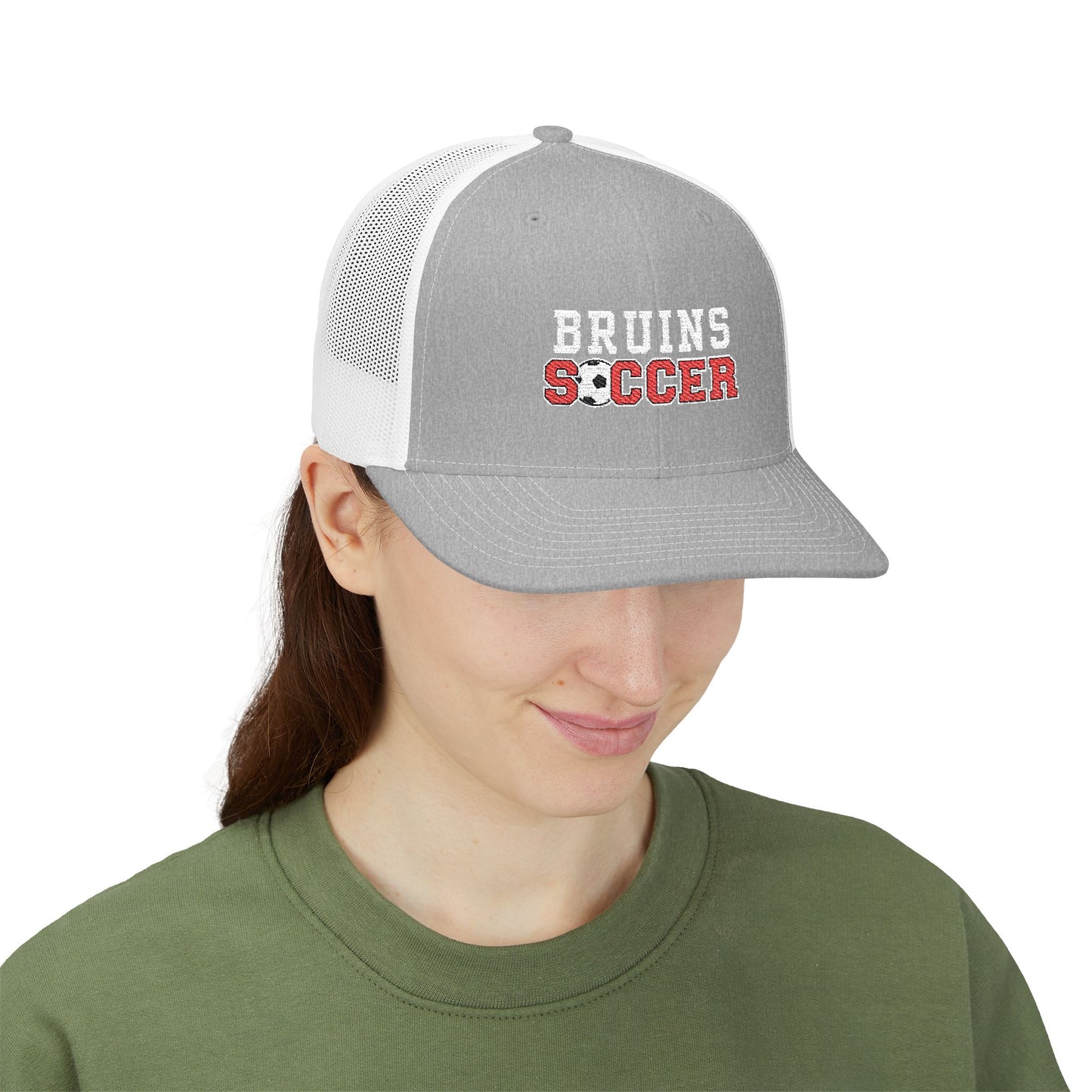 Bruins Soccer Snapback Trucker Cap, Adjustable Hat, Sports Cap, Gift for Soccer Fans, Outdoor Cap, Team Spirit Hat