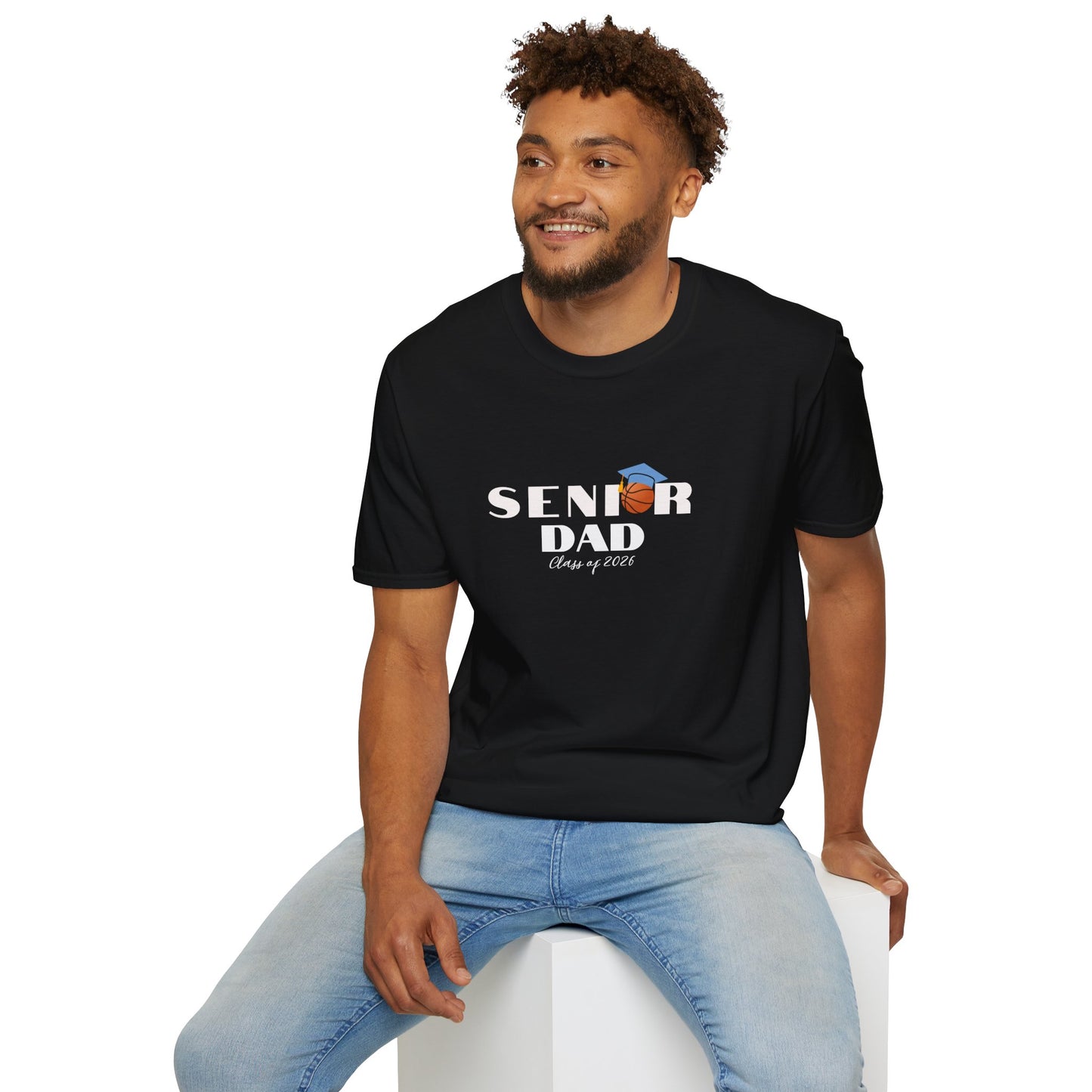 Senior Basketball Dad, Graduation T-Shirt, Unisex Tee for Fathers, Dad Shirt for Celebrations