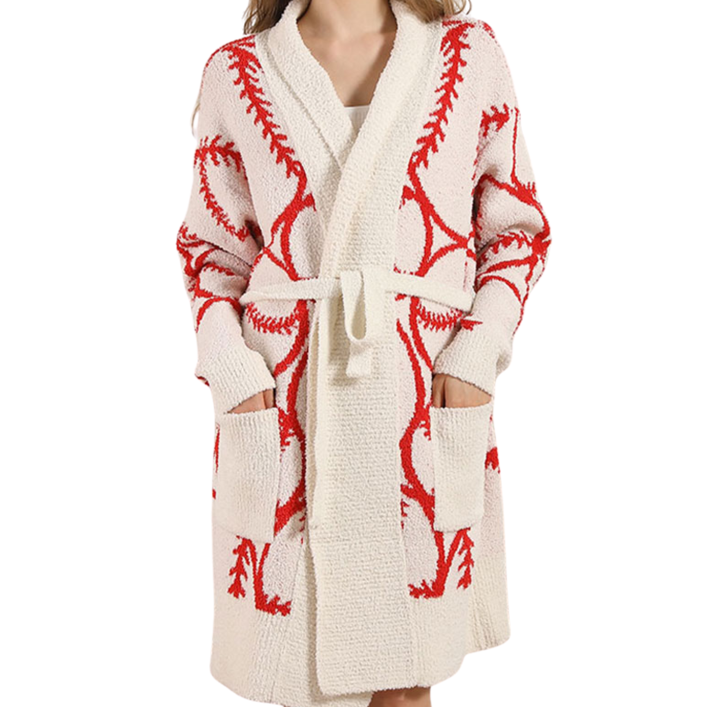 Sporty Snuggle Belted Robe