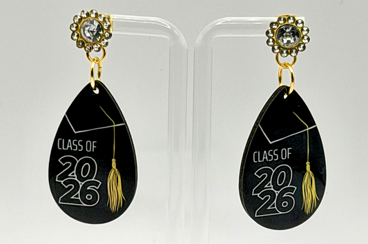 Graduation Earrings- Class of 2026
