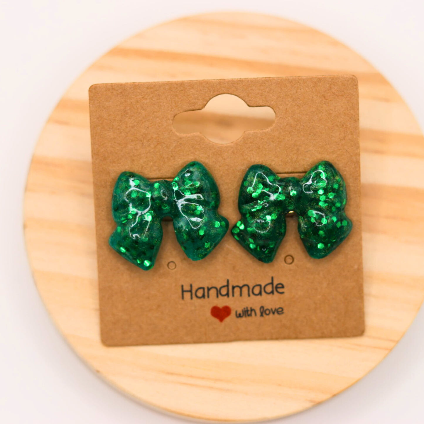 Glitter Resin Bows