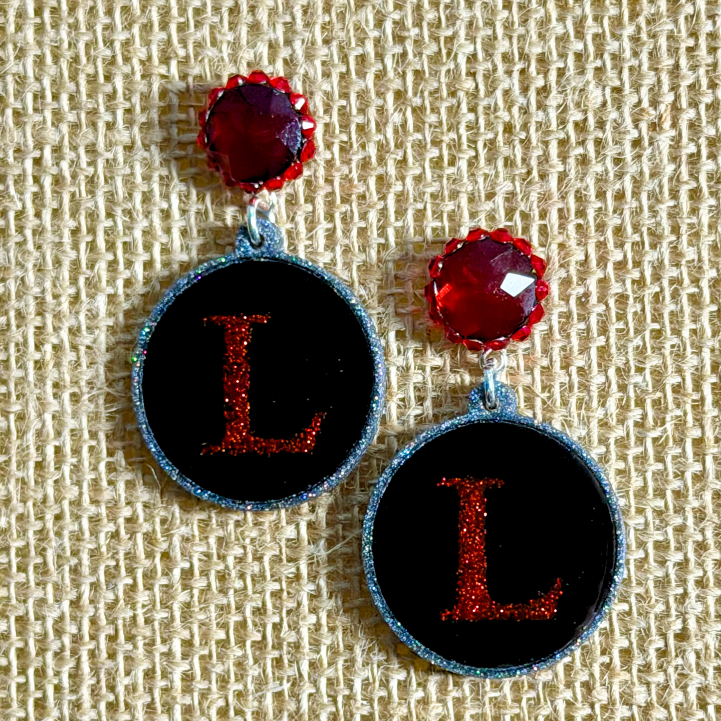 L or C Custom Earrings- Louisville Cards