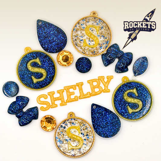Shelby County Rockets Custom Earrings