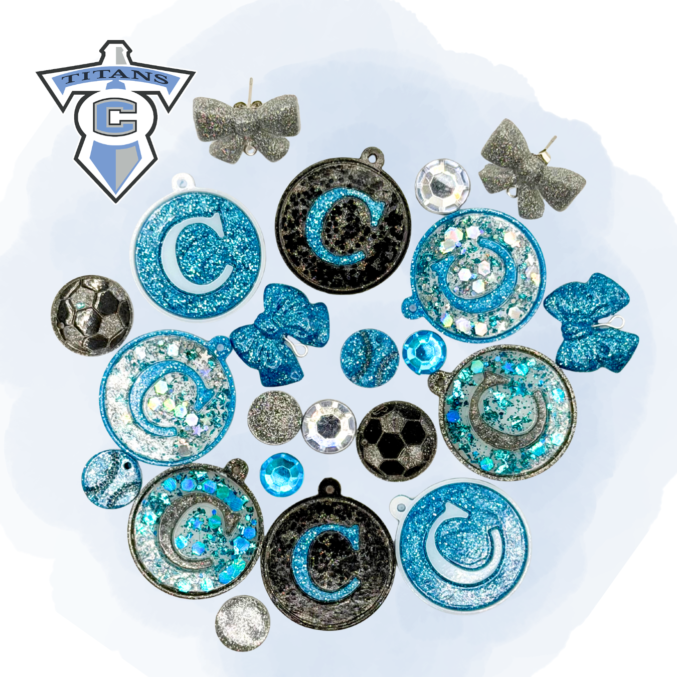 Collins Titans Custom Earrings