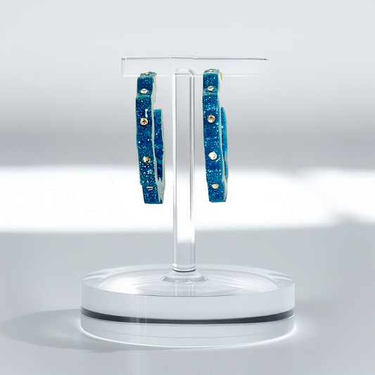 Custom Rhinestone Hoops