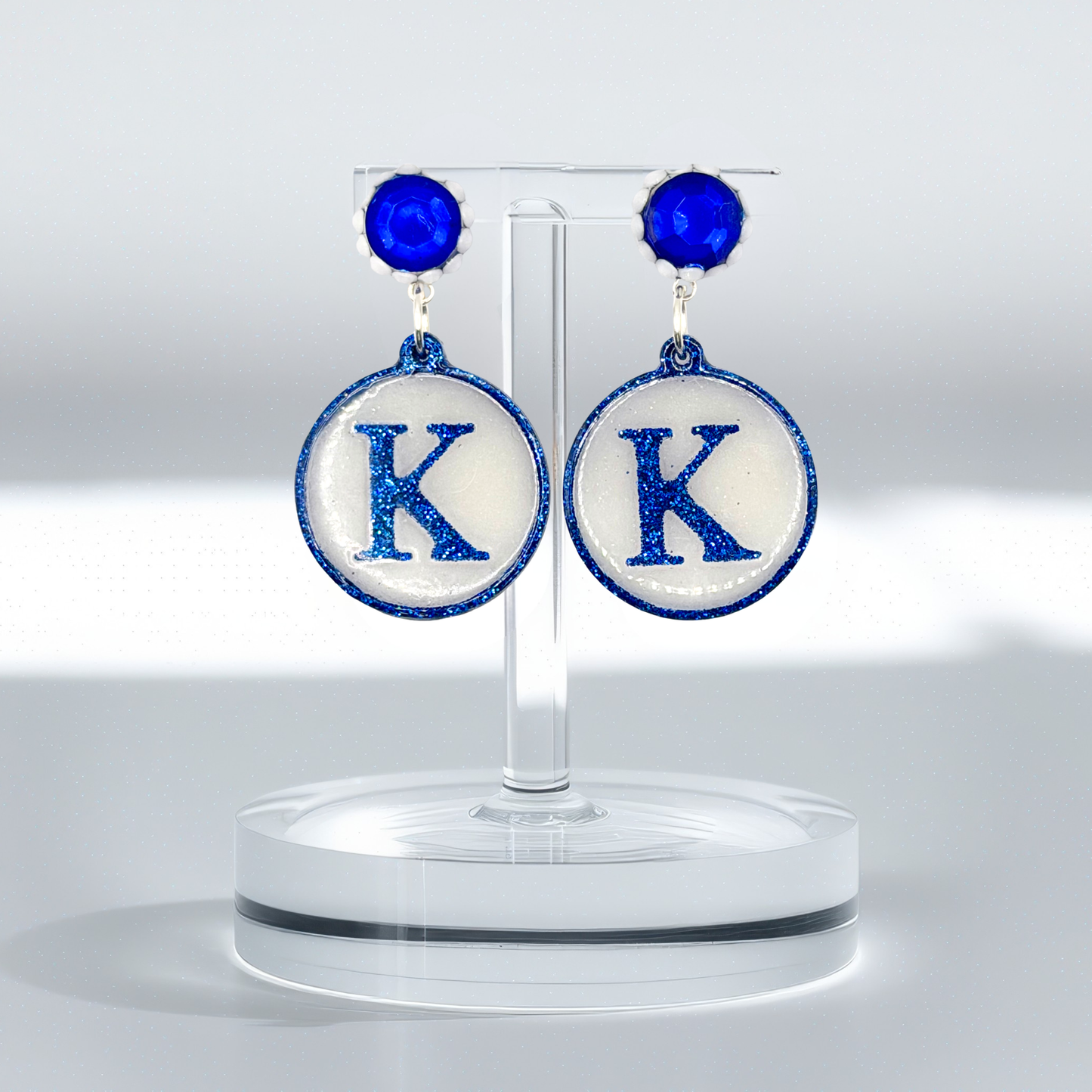 K Custom Earrings- Kentucky Wildcats