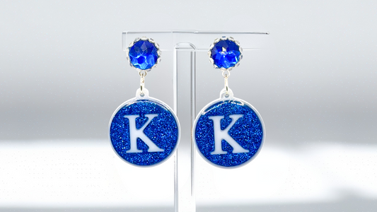 K Custom Earrings- Kentucky Wildcats