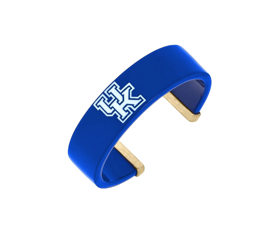 Kentucky Wildcats Resin Logo Cuff Bracelet in Blue