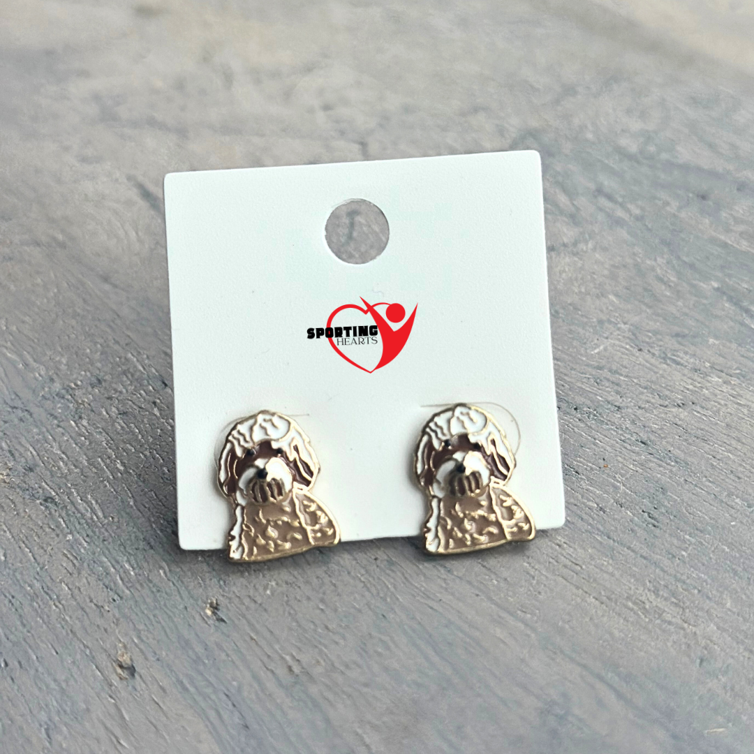 Doodle Enamel Stud Earrings