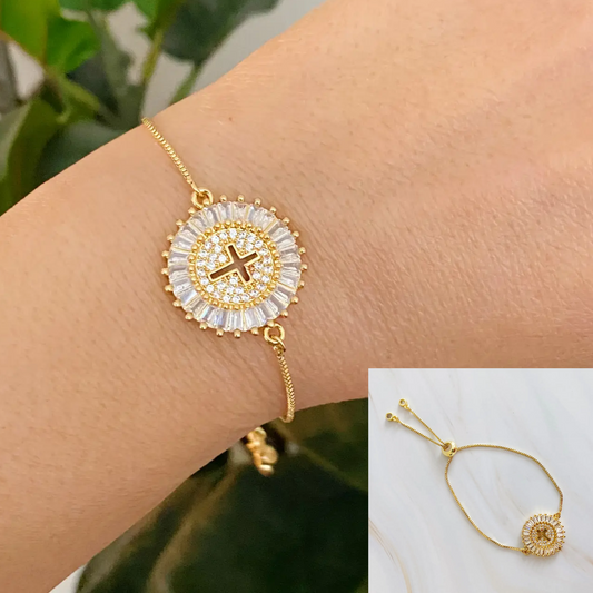 Mesmerized By the Cross Slide Bracelet