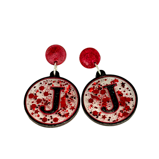 Custom Initial Earrings (A–Z)- Solid Stud