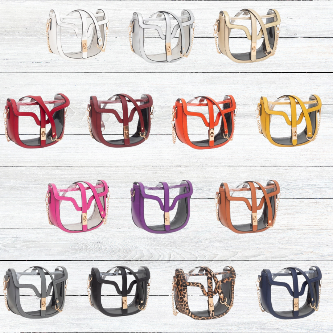 Clear Saddle Crossbody